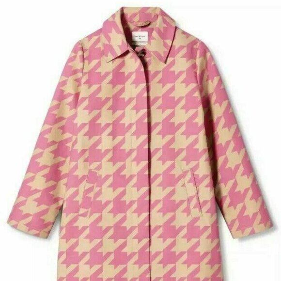 Like New Isaac Mizrahi x Target 20th Anniversary Houndstooth Coat Sz L - Picture 6 of 12